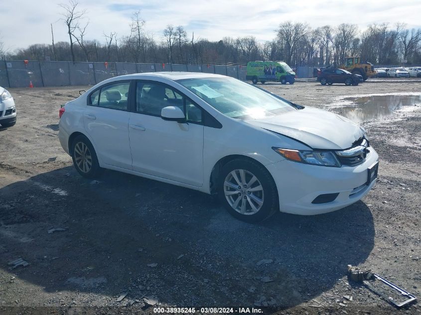 2012 Honda Civic Ex VIN: 2HGFB2F82CH600954 Lot: 40376406