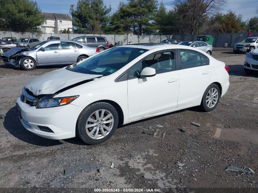 2012 Honda Civic Ex VIN: 2HGFB2F82CH600954 Lot: 40376406