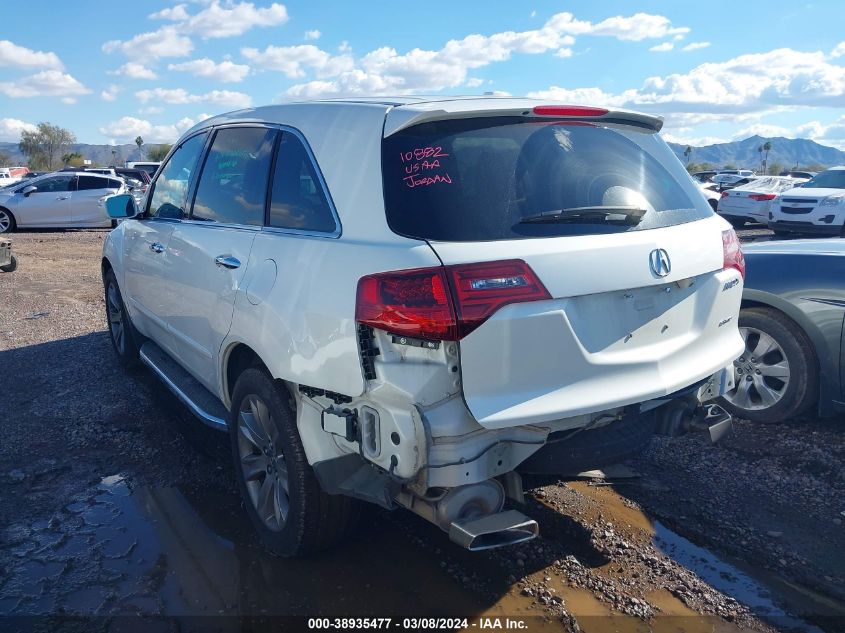 2013 Acura Mdx Advance Package VIN: 2HNYD2H67DH522423 Lot: 38935477