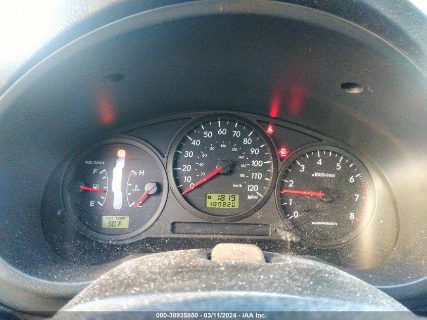 2006 Subaru Impreza 2.5I VIN: JF1GD67616H521485 Lot: 38935850