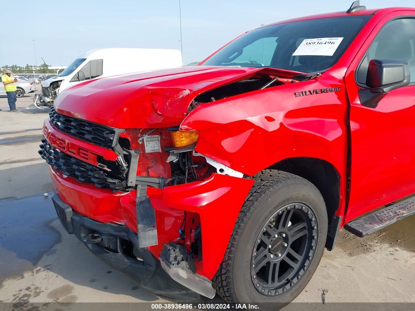 VIN 3GCPWBEK0MG356372 2021 CHEVROLET SILVERADO 1500 2WD  SHORT BED CUSTOM