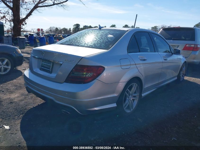 2012 Mercedes-Benz C 300 Luxury 4Matic/Sport 4Matic VIN: WDDGF8BB3CR204002 Lot: 38936582