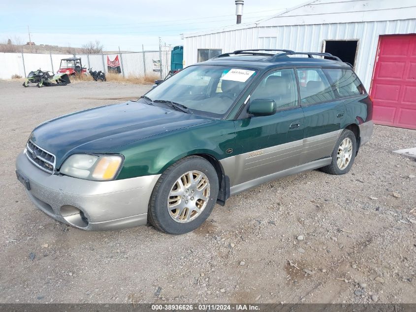 2002 Subaru Outback H6-3.0 L.l. Bean Edition VIN: 4S3BH806927622093 Lot: 38936626