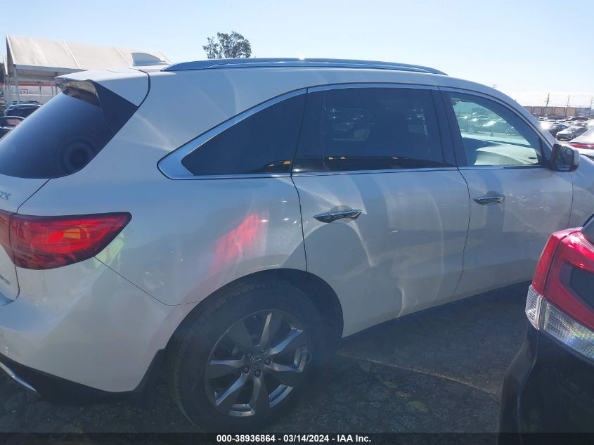 2014 Acura Mdx Advance Pkg W/Entertainment Pkg VIN: 5FRYD4H84EB025130 Lot: 38936864