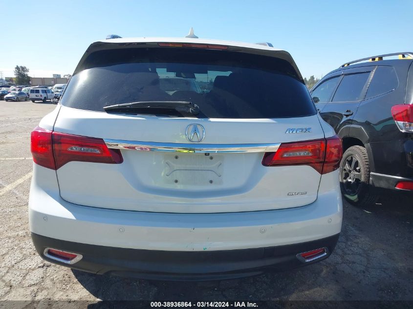 2014 Acura Mdx Advance Pkg W/Entertainment Pkg VIN: 5FRYD4H84EB025130 Lot: 38936864