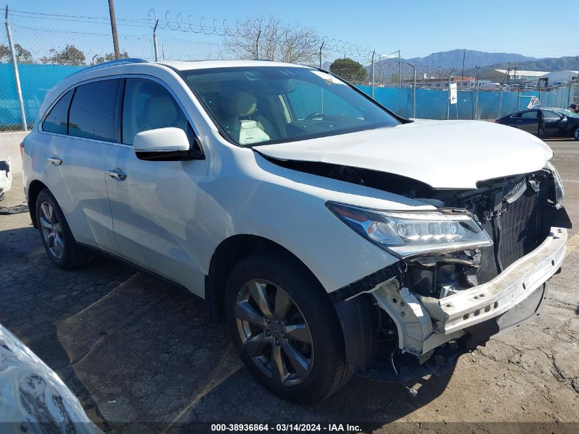 2014 Acura Mdx Advance Pkg W/Entertainment Pkg VIN: 5FRYD4H84EB025130 Lot: 38936864