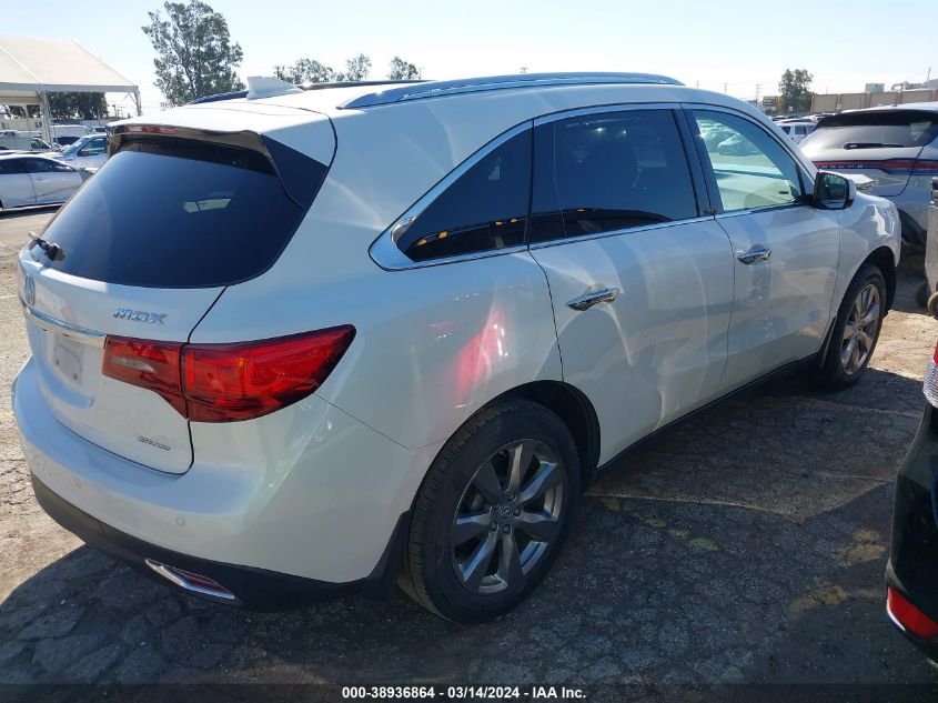 2014 Acura Mdx Advance Pkg W/Entertainment Pkg VIN: 5FRYD4H84EB025130 Lot: 38936864