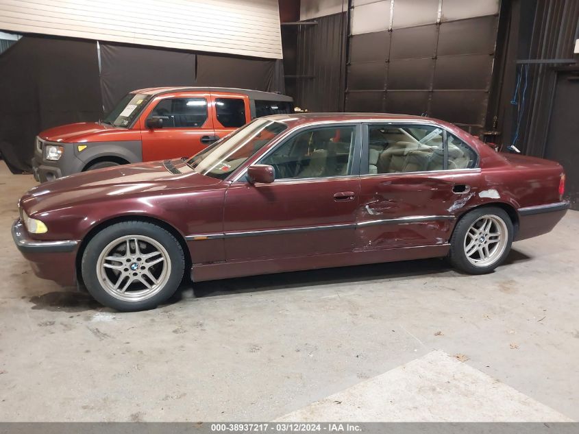 2000 BMW 740Il VIN: WBAGH8340YDP08318 Lot: 38937217