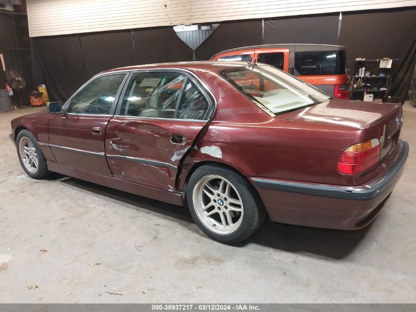 2000 BMW 740Il VIN: WBAGH8340YDP08318 Lot: 38937217