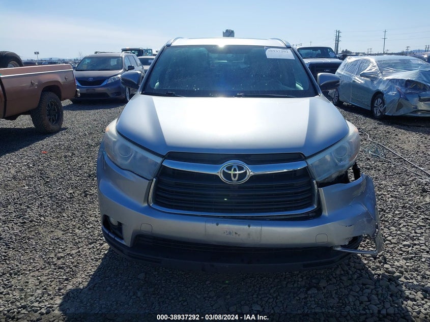 2015 TOYOTA HIGHLANDER XLE - 5TDJKRFH4FS089884
