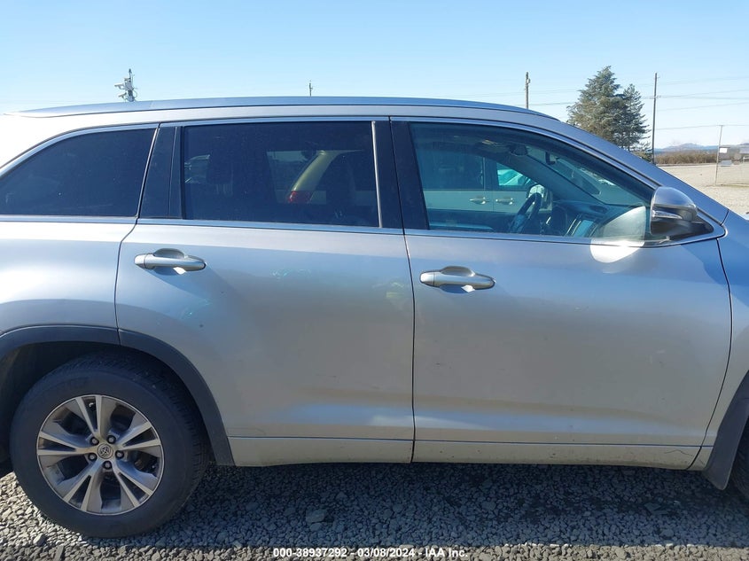 2015 TOYOTA HIGHLANDER XLE - 5TDJKRFH4FS089884