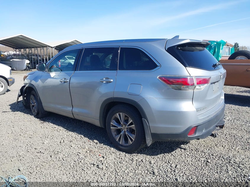 2015 TOYOTA HIGHLANDER XLE - 5TDJKRFH4FS089884