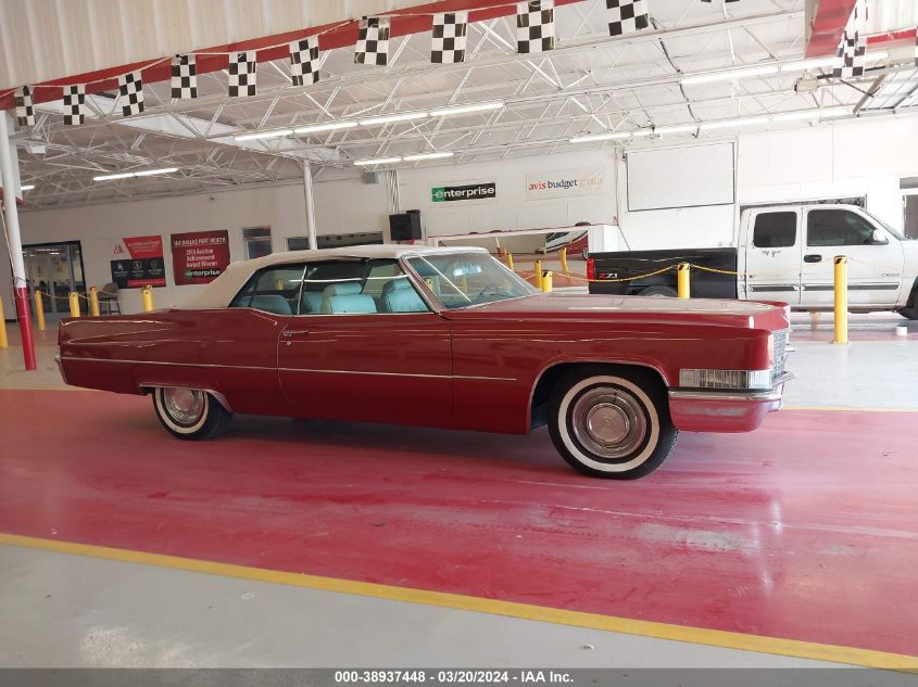 1969 Cadillac Deville VIN: F9192067 Lot: 38937448