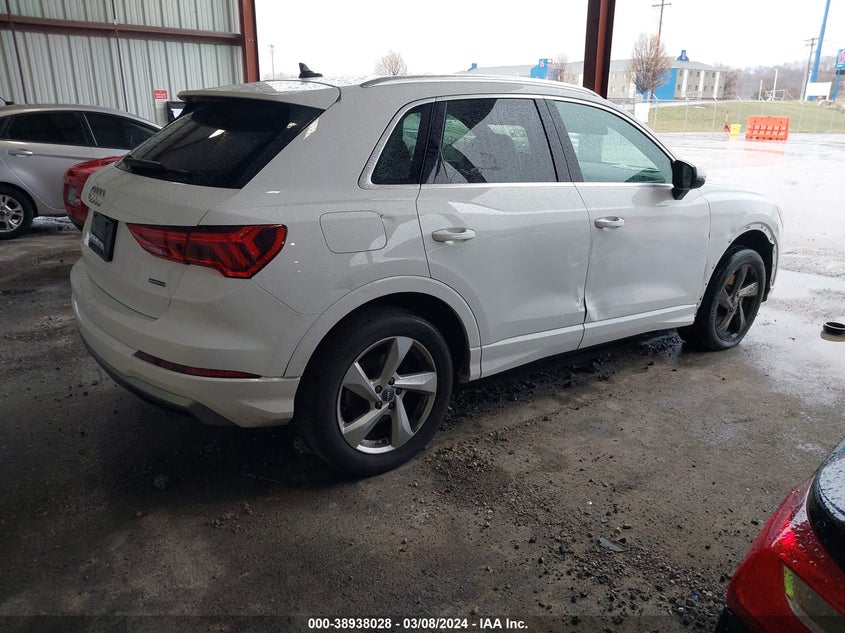 2020 Audi Q3 Premium 45 Tfsi Quattro Tiptronic VIN: WA1AECF3XL1032813 Lot: 38938028