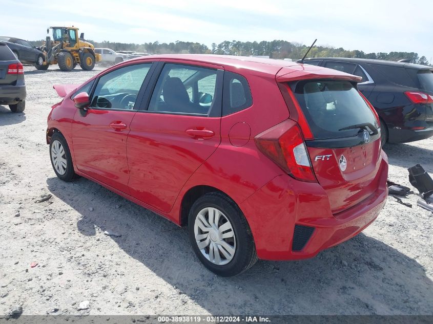 2015 Honda Fit Lx VIN: 3HGGK5H57FM722966 Lot: 38938119