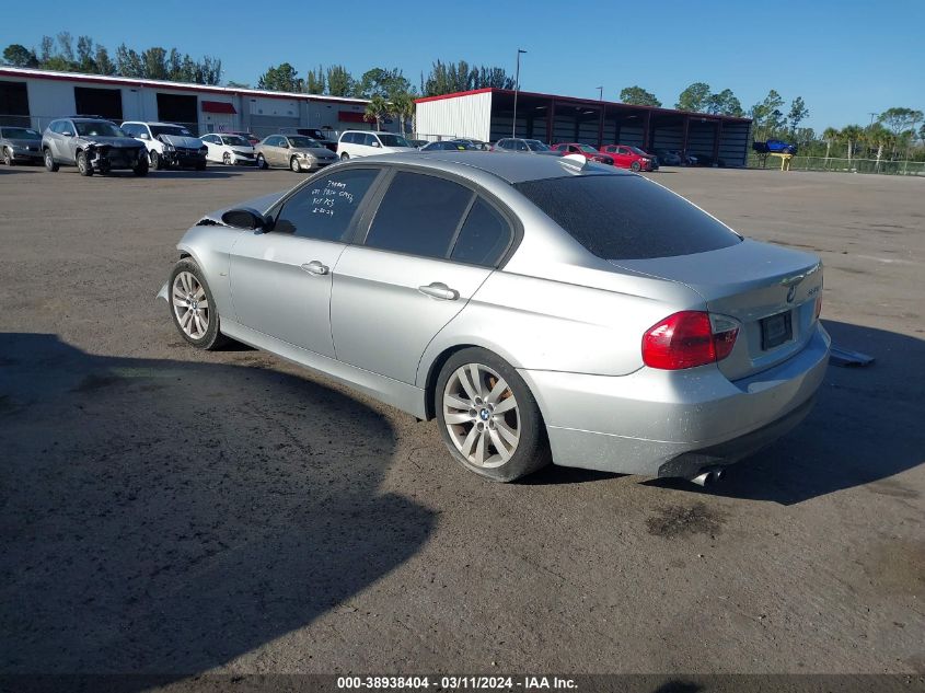 2007 BMW 328I VIN: WBAVA37597NL12656 Lot: 38938404