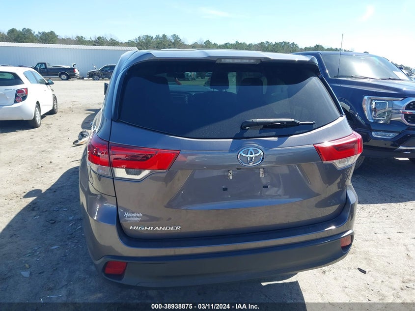 2019 TOYOTA HIGHLANDER VIN: 5TDZARFH1KS060715