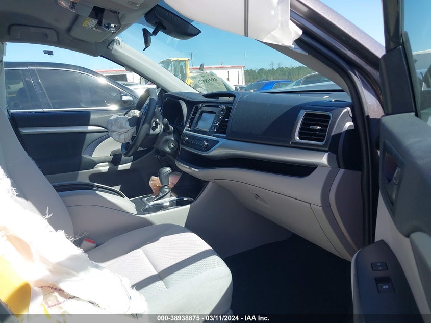 2019 TOYOTA HIGHLANDER VIN: 5TDZARFH1KS060715
