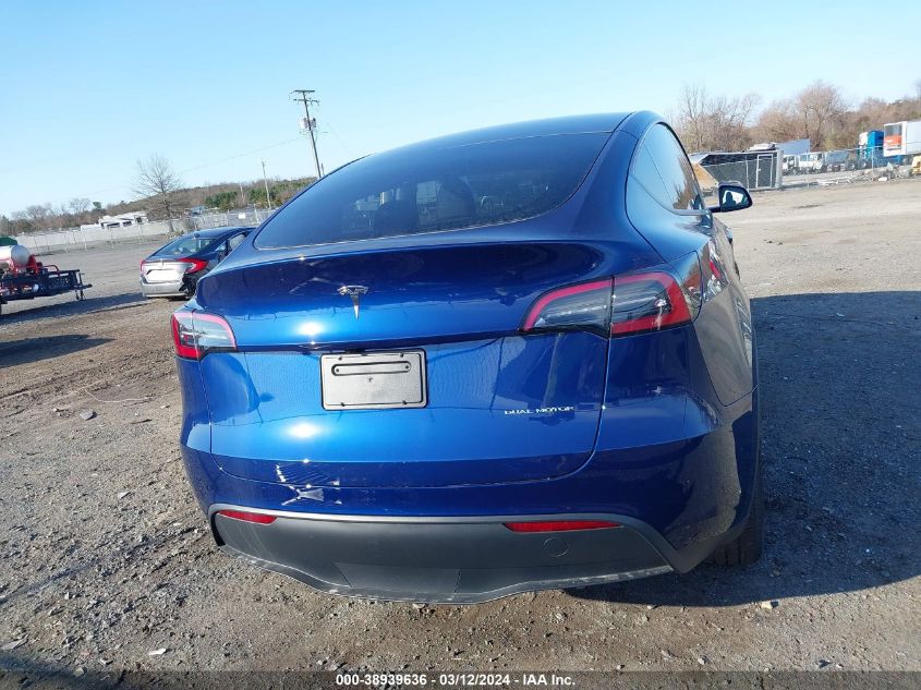 2024 Tesla Model Y Long Range Dual Motor All-Wheel Drive VIN: 7SAYGDEE7RF983142 Lot: 38939636