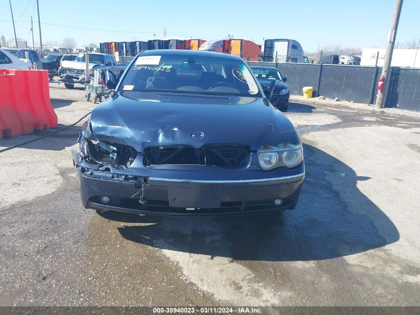 2003 BMW 745Li VIN: WBAGN63413DR13555 Lot: 38940023