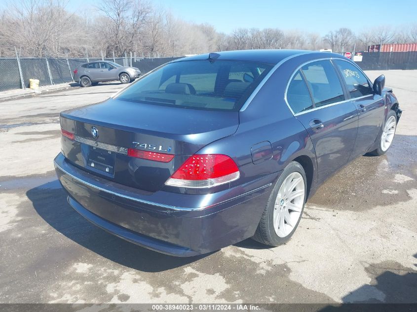 2003 BMW 745Li VIN: WBAGN63413DR13555 Lot: 38940023