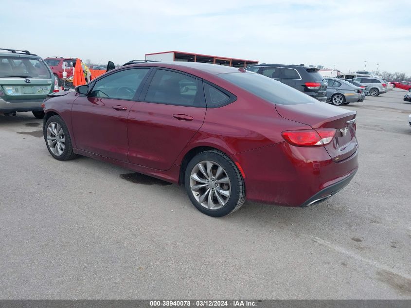 2015 Chrysler 200 S VIN: 1C3CCCBBXFN714710 Lot: 38940078