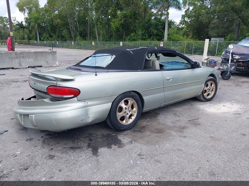 1999 Chrysler Sebring Jxi VIN: 3C3EL55H5XT539644 Lot: 38940135
