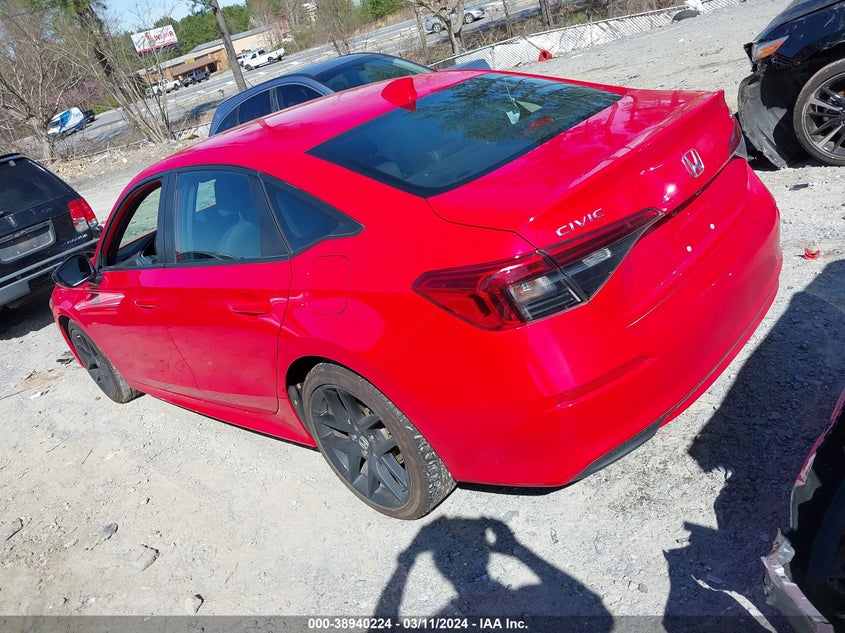 VIN 2HGFE2F5XNH530779 2022 HONDA CIVIC SPORT
