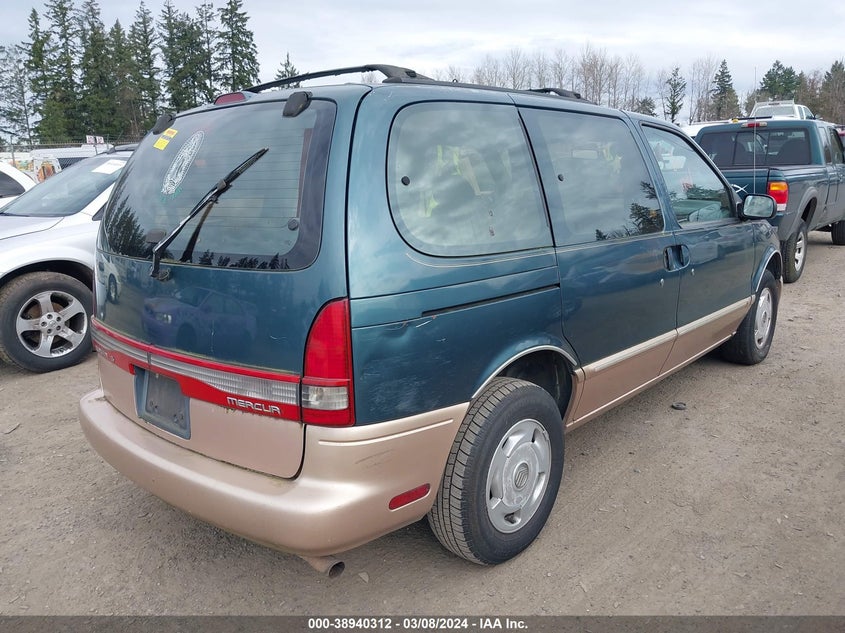1997 Mercury Villager Gs/Ls/Nautica VIN: 4M2DV1113VDJ46757 Lot: 38940312