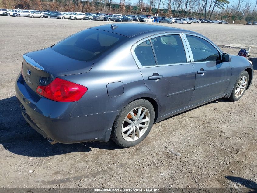 2007 Infiniti G35X VIN: JNKBV61F27M816158 Lot: 38940451