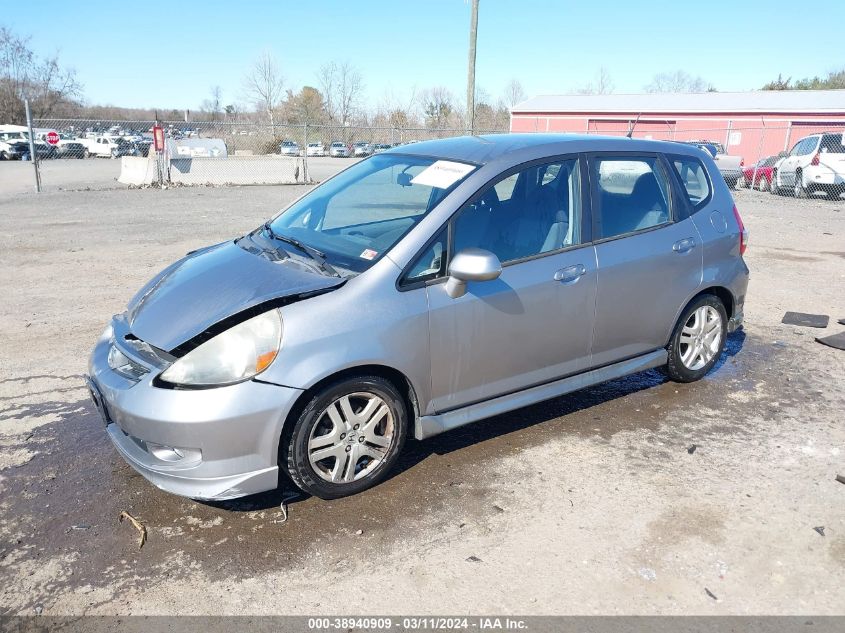 JHMGD38687S023696 | 2007 HONDA FIT