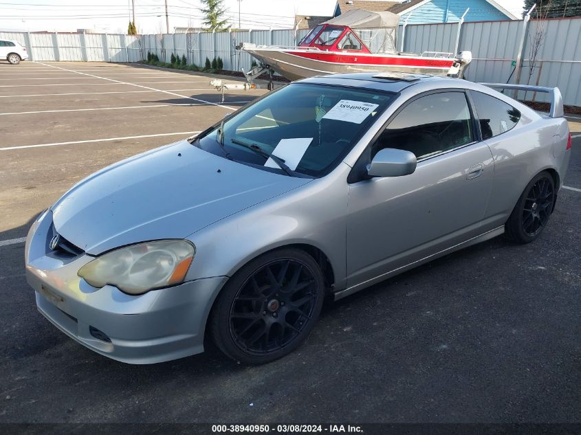 2002 Acura Rsx VIN: JH4DC54892C027221 Lot: 38940950