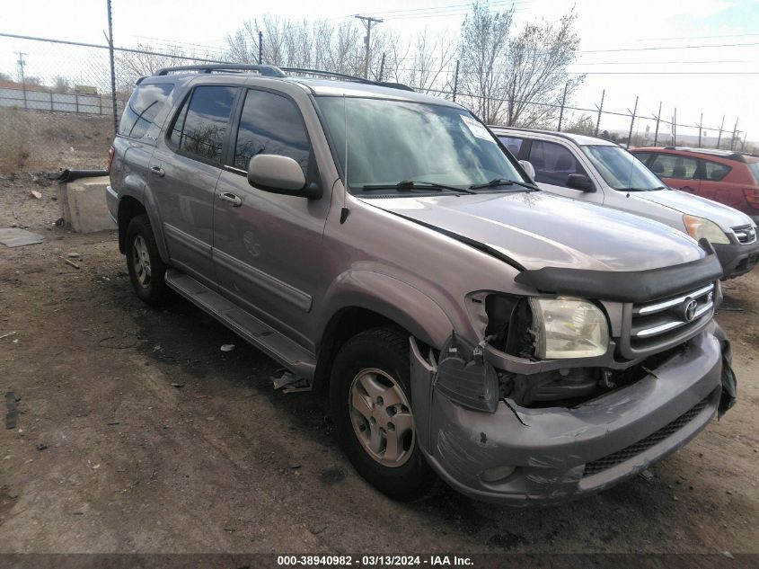 2001 Toyota Sequoia Limited V8 VIN: 5TDZT38A91S016029 Lot: 38940982