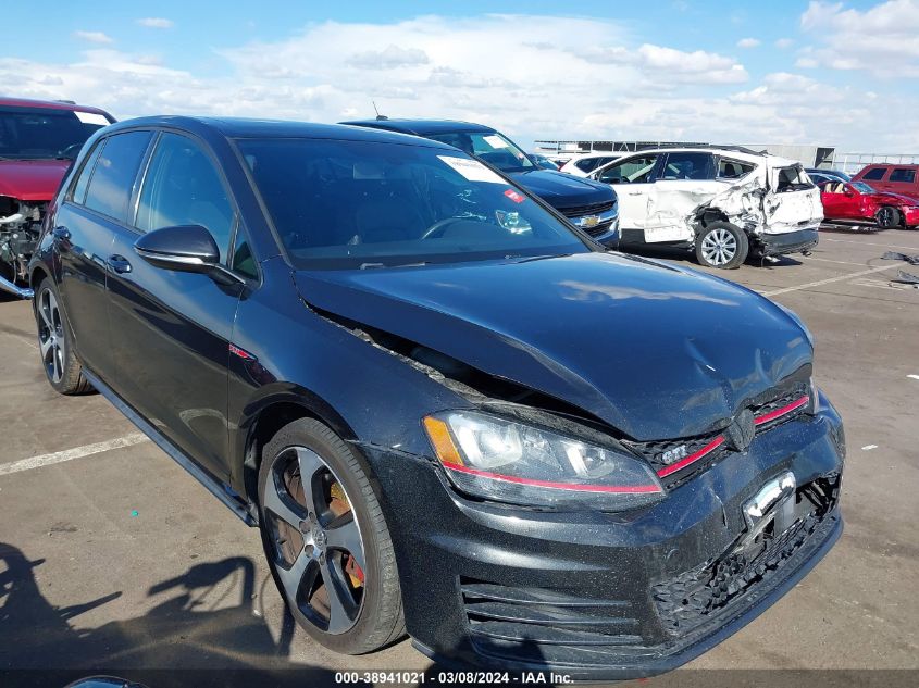 2016 VOLKSWAGEN GOLF GTI SE 4-DOOR - 3VW4T7AU5GM041814