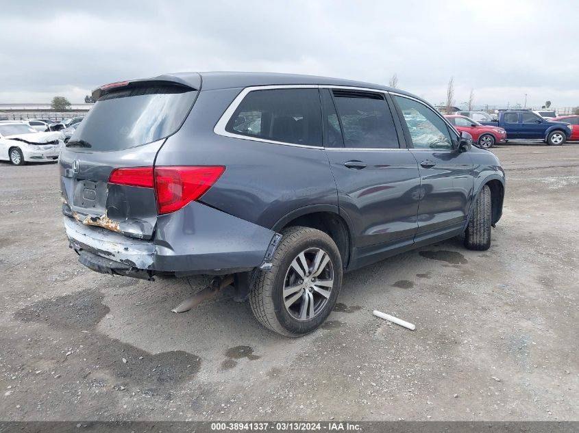 2016 Honda Pilot Ex-L VIN: 5FNYF5H76GB054771 Lot: 38941337