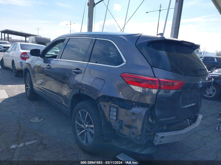 2019 TOYOTA HIGHLANDER VIN: 5TDKZRFH8KS305732