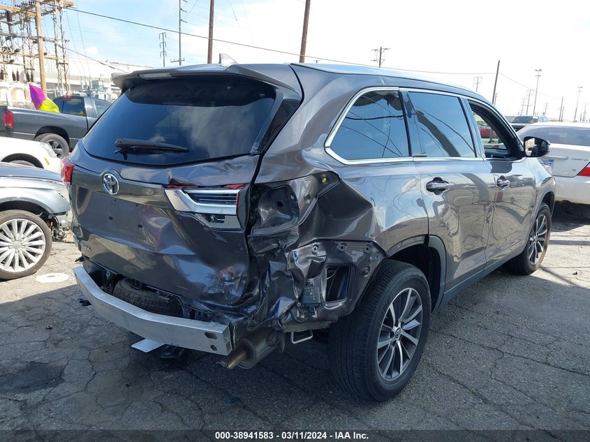 2019 TOYOTA HIGHLANDER VIN: 5TDKZRFH8KS305732
