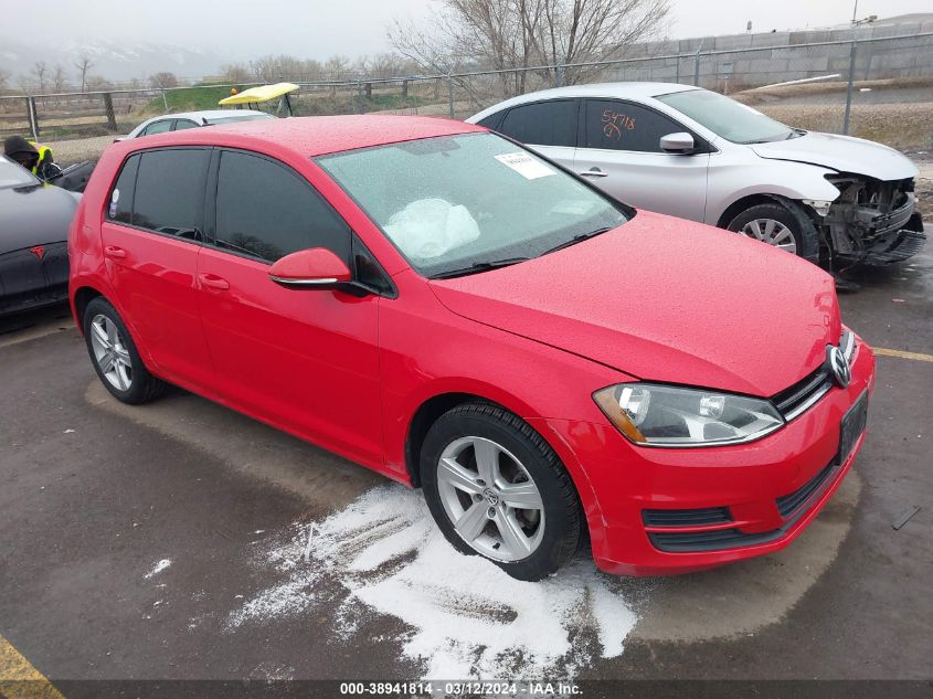 2015 Volkswagen Golf Tdi S 4-Door VIN: 3VW2A7AU9FM064427 Lot: 38941814