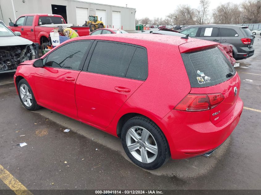 2015 Volkswagen Golf Tdi S 4-Door VIN: 3VW2A7AU9FM064427 Lot: 38941814