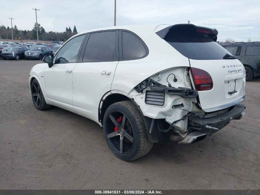 2012 Porsche Cayenne Hybrid S VIN: WP1AE2A25CLA90443 Lot: 38941831