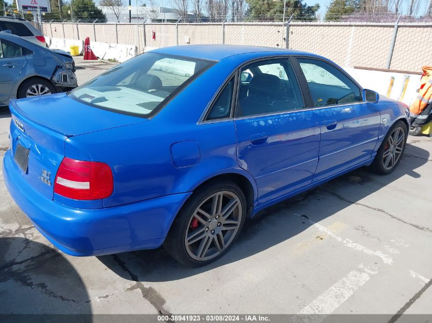 2001 Audi S4 2.7T VIN: WAURD68D61A139404 Lot: 38941923