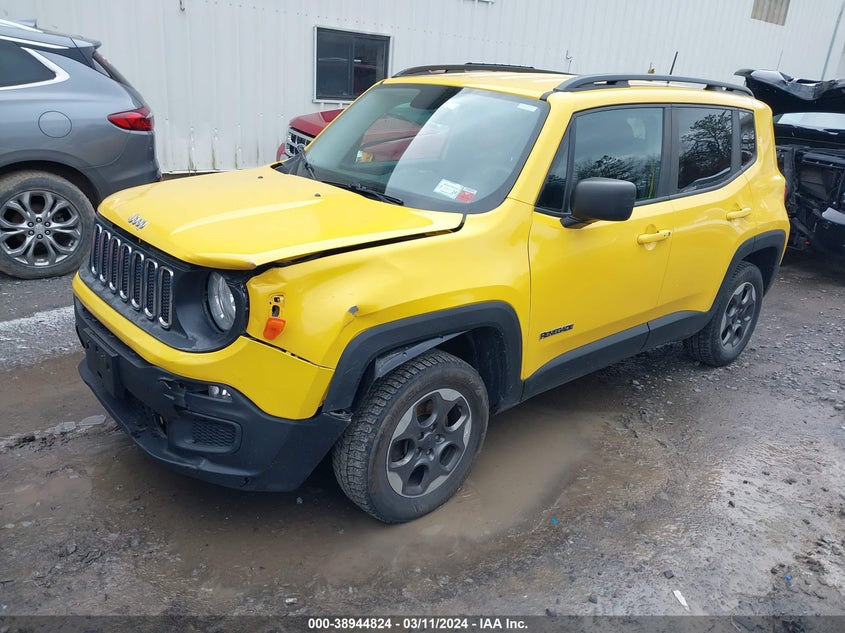 VIN ZACCJBAB1HPF17996 2017 JEEP RENEGADE SPORT 4X4