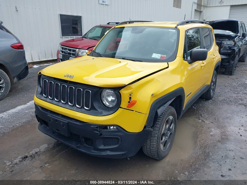 VIN ZACCJBAB1HPF17996 2017 JEEP RENEGADE SPORT 4X4