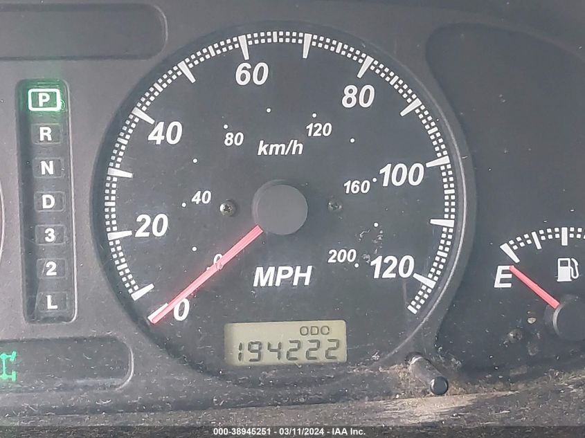 2000 Honda Passport Ex/Lx VIN: 4S6DM58WXY4400294 Lot: 38945251