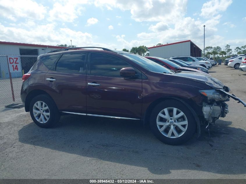 2013 Nissan Murano Sl VIN: JN8AZ1MU7DW202550 Lot: 38945432