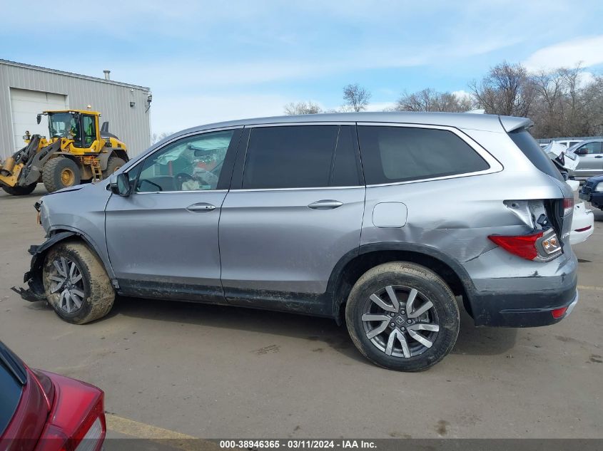 2021 Honda Pilot 2Wd Ex-L VIN: 5FNYF5H5XMB008483 Lot: 38946365