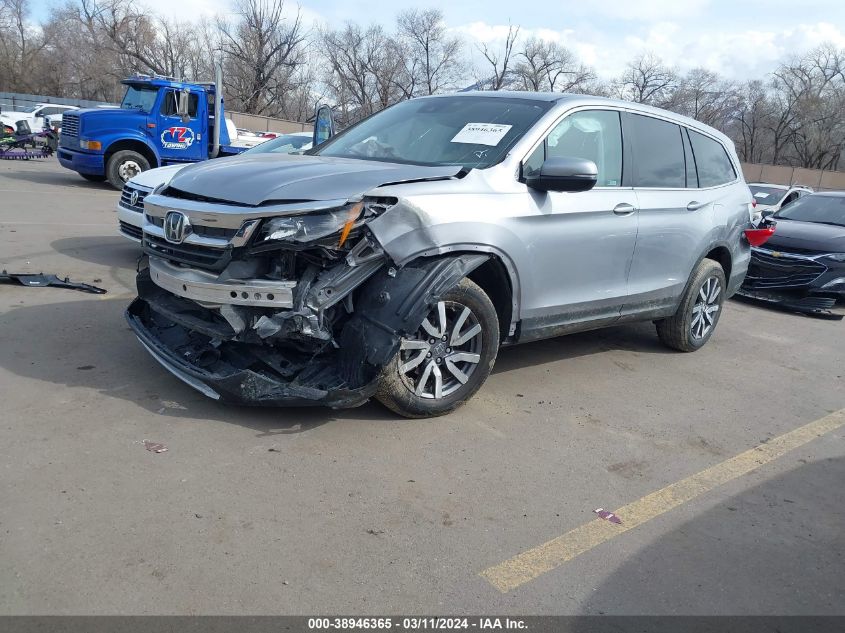 2021 Honda Pilot 2Wd Ex-L VIN: 5FNYF5H5XMB008483 Lot: 38946365