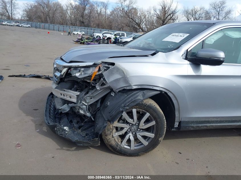 2021 Honda Pilot 2Wd Ex-L VIN: 5FNYF5H5XMB008483 Lot: 38946365