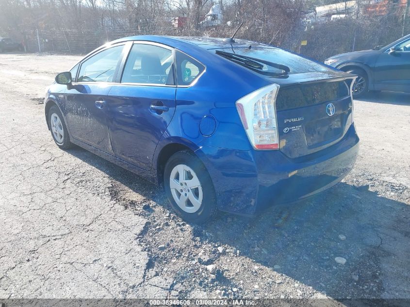 JTDKN3DU0B0312492 | 2011 TOYOTA PRIUS