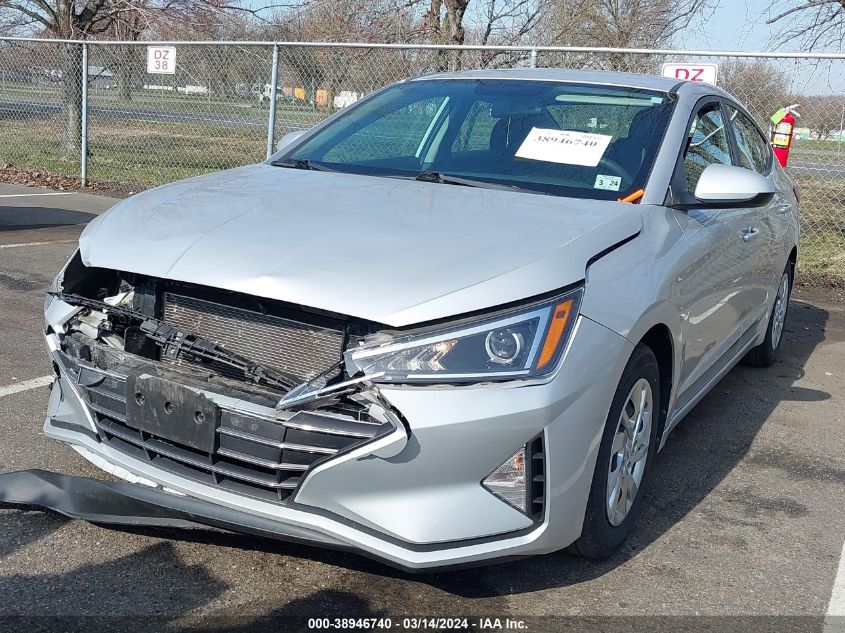 2019 Hyundai Elantra Se VIN: KMHD74LF0KU792615 Lot: 38946740